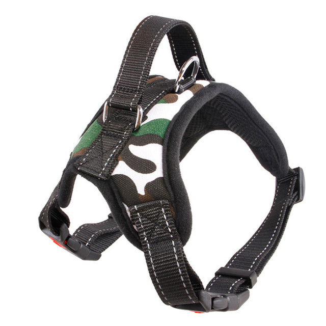 Adjustable Dog Harness and Reflective Leash Set