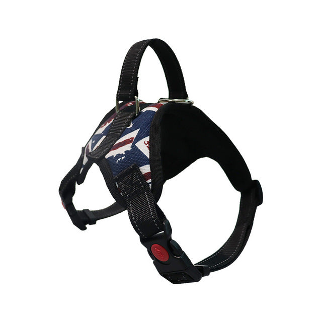 Adjustable Dog Harness and Reflective Leash Set