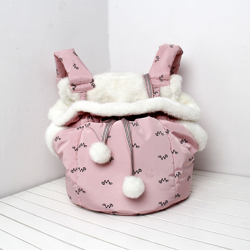 Winter Pet Cat and Dog Warm Front Carrier Backpack